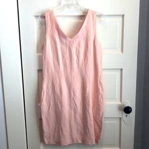 Tommy Bahama pink sleeveless silk linen dress